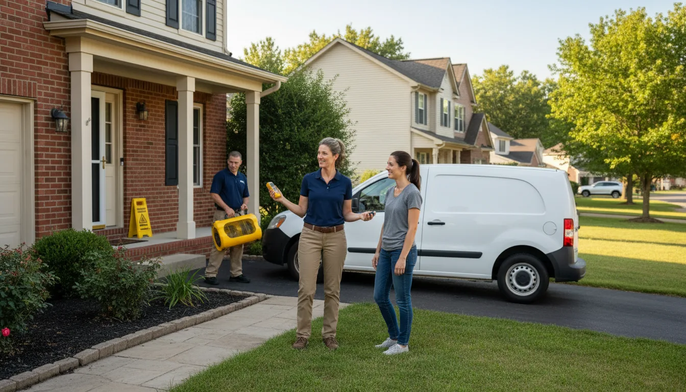Residential water damage restoration in Danville, WA